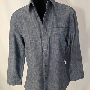 Gap Blue Denim Women's top size M     T531